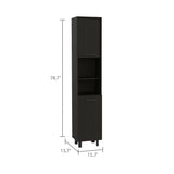 Sheffield 2-Door Pantry Cabinet, with Two 2-Cabinet Spaces and Two Open Shelves B128P148807