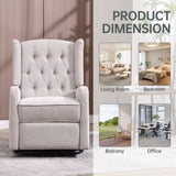 COOLMORE Recliner Chair,360 Degree Swivel Nursery Chair,Glider Chair,Modern Small W1539P151225