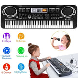 ZNTS 61 Keys Digital Music Electronic Keyboard Electric Piano Musical Instrument Kids Learning Keyboard 34087667