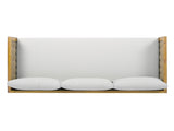 CLAREMONT 3 SEATER DAYBED WITH RATTAN ARMS N770P205570L