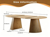 Wooden Dining Table, Flexible and Extendable, Multi-functional and Space-saving, Fashionable Oval 92859442