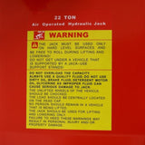 22 Ton Hydraulic Floor Jack Air-Operated Axle Bottle Jack with Extension Saddle Set Built-in W46564154