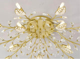 15-Light Chandelier Crystal Ceiling Lamp, 15-Lights Modern Farmhouse Ceiling Ceiling Hanging Light W5008P466522