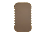 31.4x1.4x74" Oversized Wooden Floor Mirror with Unique Brown Frame W2078P618608