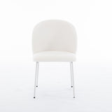 ZNTS Heng Ming iron-footed dining chair with adjustable foot pads. Suitable for dining room, living room, W212P191002