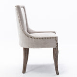 Furniture,Ultra Side Dining ChairThickened fabric chairs with neutrally toned solid wood legs 17095092