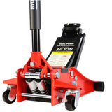 ZNTS Hydraulic Low Profile and Steel Racing Floor Jack with Dual Piston Quick Lift Pump,3 Ton 09528652