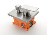 3 Way Outlet Function Solid Brass Shower Diverter Valve Mixer Rough-In Shower Handle Valve Kit W2287P184277