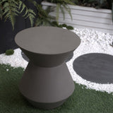 ZNTS Decorative Garden Conner Table,18.1" H Modern Heavy Duty Patio Sturdy Faux Terrazzo Accent Table W2734P194115