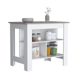 Cortes Kitchen Island 2-Tier Shelf 40" Width and large Work Top B200P235840
