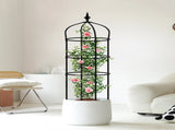6.2ft Garden Obelisk Trellis,Lightweight Rustproof Plastic Coated Metal Tall Tower Trellis 76173444