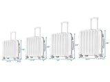 Vertical pattern four-in-one universal wheel with handle trolley case 16in 20in 24in 28in ABS 49806101