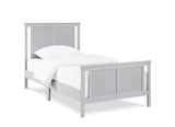 Connelly Reversible Panel Twin Bed Gray/Rockport Gray B02263749
