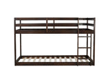 ZNTS Solid Wooden , Solid Rubber Wooden Twin over Twin Loft Bed with Ladder ,Upper and Bottom Bed W504P191655