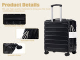 28" Large Suitcase, ABS Hardshell, Upgraded Crack-Resistant Iron Handle, Combination Lock, 360&deg W2787P536154