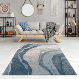 Abstract Wave Area Rug B03597940