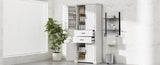 Storage Cabinet with Multi-Functional Storage Space for Kitchen/Bathroom/Dining Room/Living Room , 2 N759P293426K