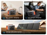 Portable Power Station, 296Wh 300W Lithium Battery, 300W AC/PD100W Output, Solar Generator for 73993667