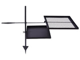 Swivel Campfire Skillet Combo, Portable Heavy Duty Camping Grate with Height Adjustable 03395667
