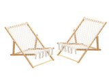 Set of 2 Weaving Chair, with Handwoven Rope for Patio,Living Room, Garden, Balcony W495P298242