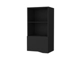 Pima Wall Cabinet in Melamine With One Door, Black B128P237131