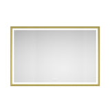 72 x 48 Inch LED Bathroom Mirror with Aluminum Frame, Wall Mounted Vanity Mirror, Anti-Fog, Memory, W2287P283317