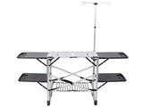 Foldable Aluminum Camping Kitchen Table Heat Resistant Tabletop Detachable Lamper , 4 Foldable Side 19727192