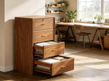 51 Inch Vertical File Cabinet with 4 Storage Drawers, Office Filing Cabinet 96443194