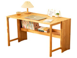 Bamboo Folding Desk, Space-Saving Computer Desk for Small Spaces, Foldable Study Table for Bedroom, W2641P408486