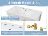36 inch Bathroom Vanity with Sink, One Cabinet with Soft-closing Doors, 4 Soft-Closing Drawers, N759P292552K