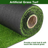 ZNTS Realistic Synthetic Artificial Grass Mat 65x 3ft with 3/8" grass blades height Indoor Outdoor Garden 49982071