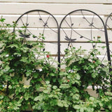 2 Pack Metal Garden Trellis 86.7" x 19.7" Rustproof Trellis for Climbing Plants Outdoor Flower W1586P268045