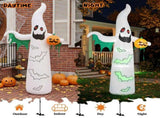 12ft Inflatable Halloween Decor with Flashing Bats & Ghosts, 4 LED Lights 82 String Lights, 46857457