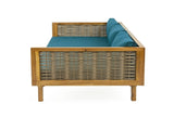 CLAREMONT 3 SEATER DAYBED WITH RATTAN ARMS N770P205570T