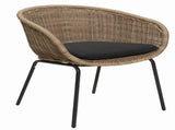 Outdoor Wicker Rattan Bucket Chair with Cushion - Set of 2 Weather-Resistant Patio Chair W3990P464935