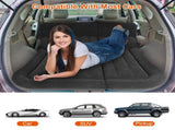 Air Mattress,SUV Air Mattress Thickened Camping Bed Cushion with Pillow Air Pump Storage Bag PVC 08813133