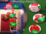 8 Foot Giant Inflatable Santa with 6 LED Lights - 3 Santa Designs 3 "Merry Christmas" Signs, Quick 52468426