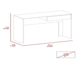 Black Wengue 1-Drawer Computer Desk B06280446