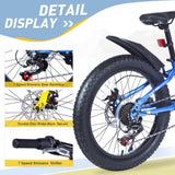 20 Inch Kids Bicycles , Fat Tire Mountain Bike for Boys and Girls Age 5 Years ,Dual-Disc W1019P203874