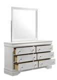 Blaze Modern Style 6- Drawer Dresser Made with Wood in White B009P286630