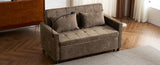 56.9" Loveseat Sofa Pull-out Sofa Bed Sleeper Sofa with a Reversible Backrest Cushion, Side Pockets, N719P208853D