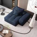 Modern Oversized Modular Sectional Sofa,Sparkling Chenille Fabric Soft Cushion Sofa with 2 W1885P298466