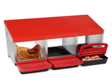 3 Compartment Roll Out Nesting Box with Plastic Basket, Egg Nest Box Laying Box Hens 71151956