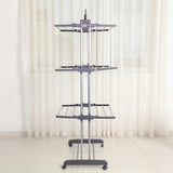 Clothes Drying Rack, Oversized 4-Tier Foldable Stainless Steel Drying Rack Clothing, 36130583