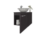 FM FURNITURE Pirtleville Bathroom Vanity with Integrated Sink, Wenge B128P293880