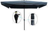 10 x 6.5ft Patio Umbrella Outdoor Waterproof Umbrella with Crank and Push Button Tilt for Garden W65627952