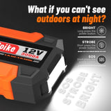 Portable Jump Starter,12,000mAh 12V Power Bank with 3000A Peak Current,Safety Boost for Motorcycles, 09500785