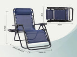 2-Pack Zero Gravity Outdoor Lounge Chairs 330lbs Capacity Folding Textilene Recliner with Adjustable 34388144