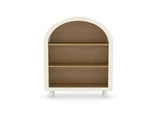 Arched Small Bookcase,Arched Storage Cabinet,Wooden Modern Arched Top Bookshelf 3 Shelves,White 11796895