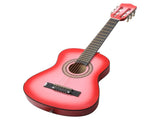 Pink 30-inch acoustic guitar with pick, strings, capo, gig bag, tuner and shoulder strap 01430342